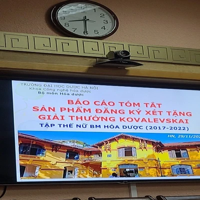  Tập thể nữ Bộ Môn Hoá Dược – Khoa Công nghệ Hóa Dược - 77WIN ⭐️Trang Đăng Nhập Và Tải 77Win COM Mới được Bộ Y tế đề nghị Uỷ ban giải thưởng Quốc gia xét tặng giải thưởng Kovalevskaia năm 2022 